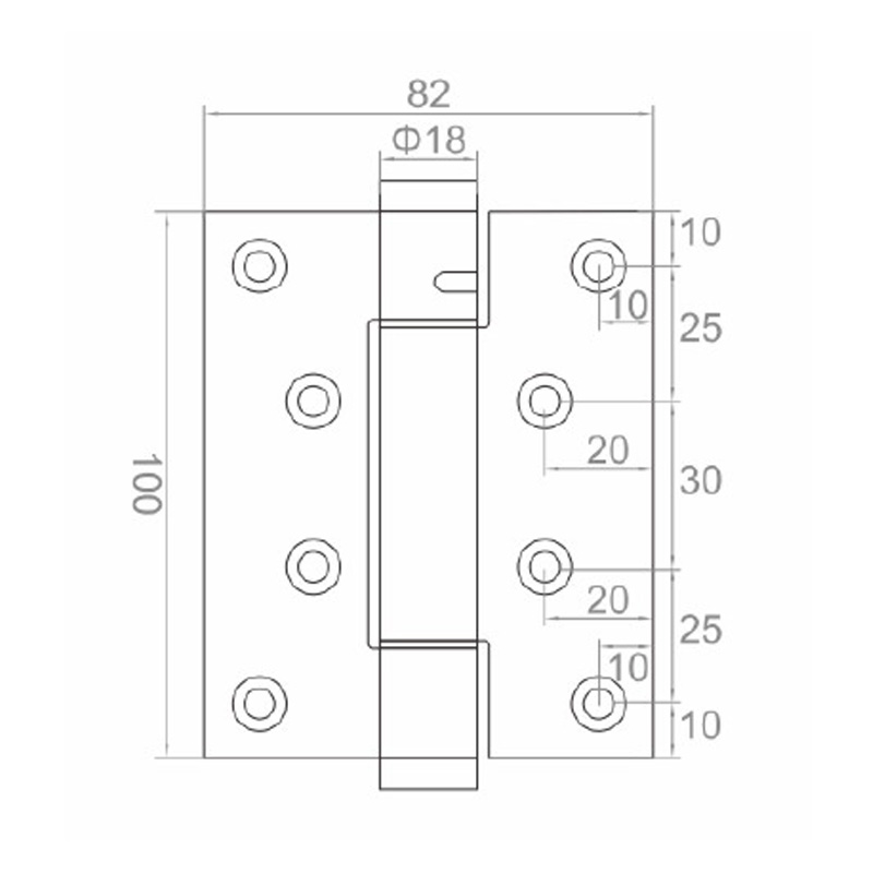 4″Пружинный шарнир с позиционированием на 90°